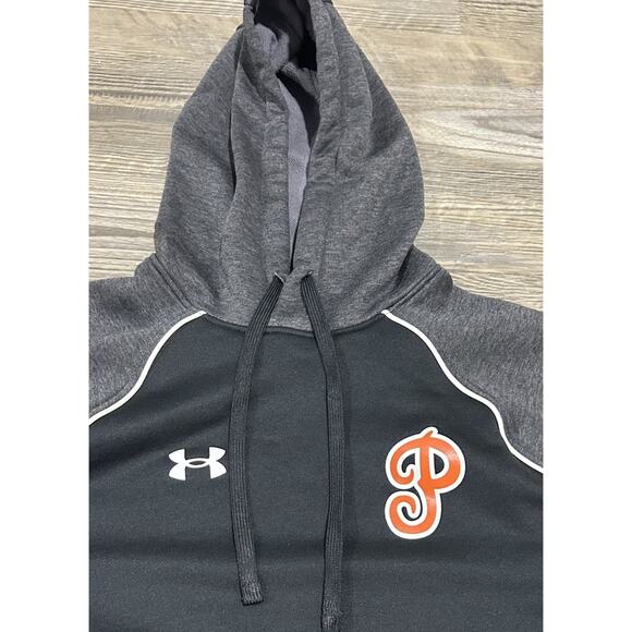 Under Armour Men's UA Rival Pennsbury Baseball Short Sleeve Hoodie Tee Black S - Picture 2 of 8
